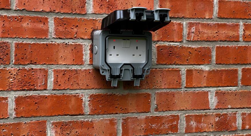Extending your electrics into the garden with outdoor sockets.